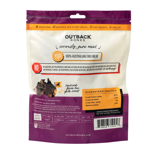Outback Emu Jerky Strips