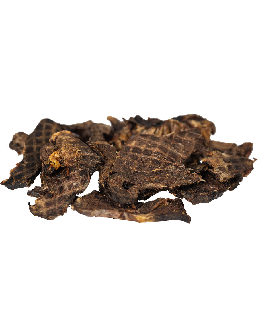 Emu Jerky Strips - out of the pack