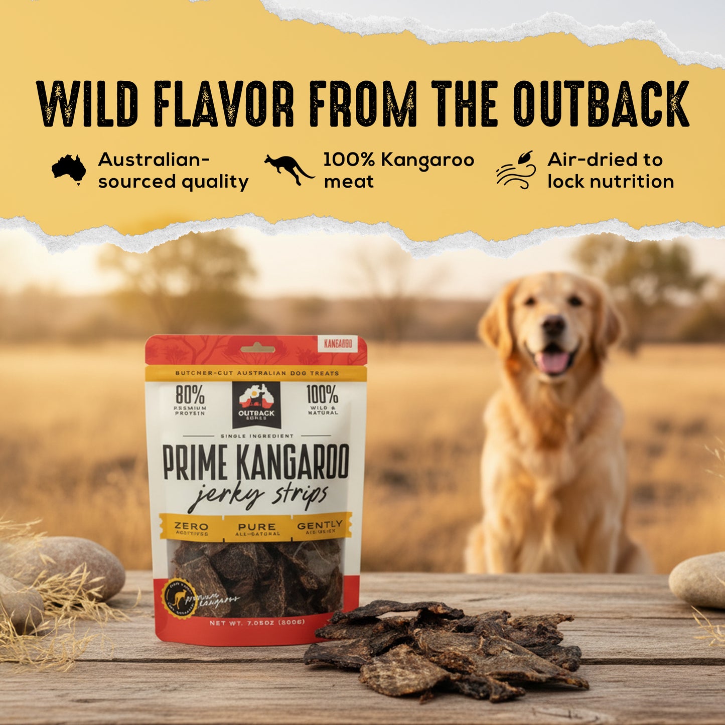 Prime Kangaroo Jerky Strips